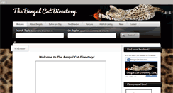 Desktop Screenshot of bengalcatdirectory.com