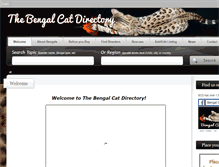 Tablet Screenshot of bengalcatdirectory.com